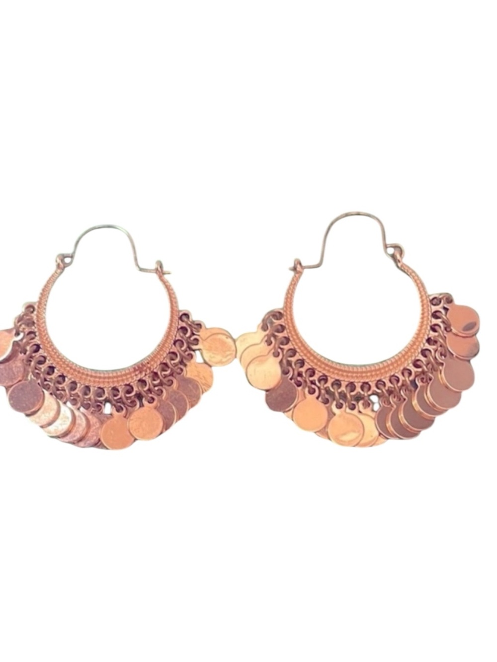 Gold chandelier earrings